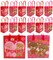TINYMILLS Valentine’s Day Goody Bags 12 Pack – Cute Valentine Classroom Exchange Party Favor Bags for Kids, Heart & Valentine Designs, Treat Bags for Candy, Cards & Gifts
